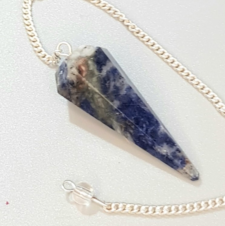 Sodalite Crystal Cone Pendulum - Image 2