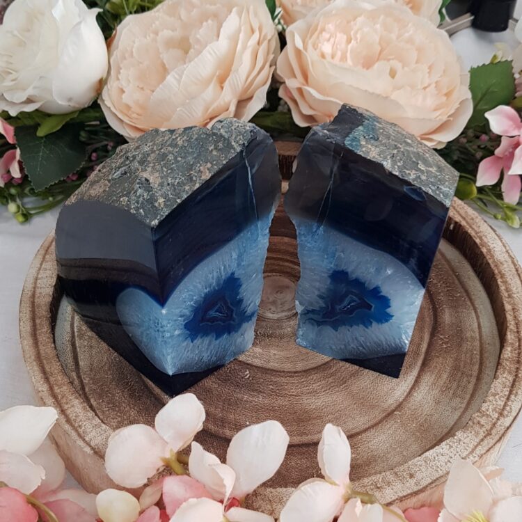 Natural Agate Crystal Bookends Extra Large - Image 2