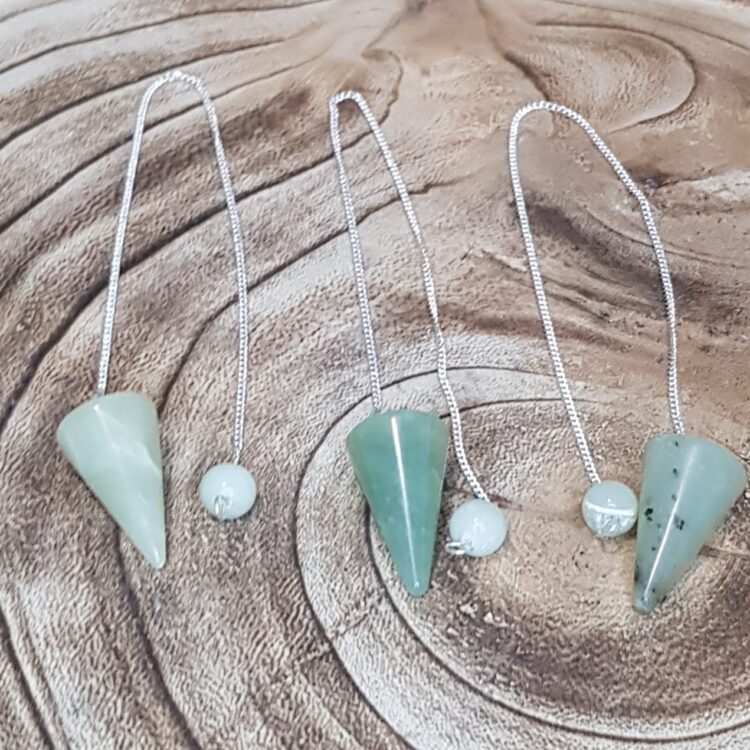 Jade Crystal Cone Pendulum - Image 4