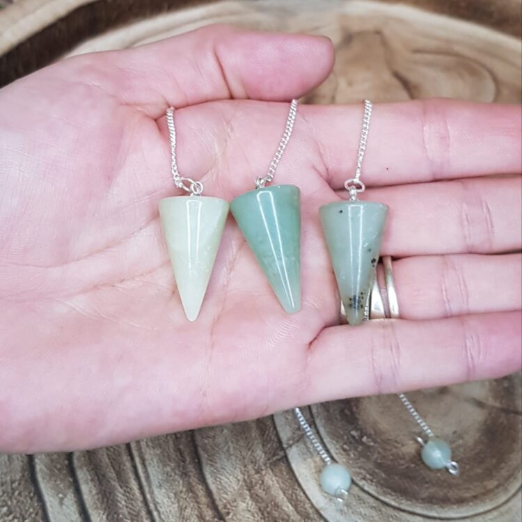 Jade Crystal Cone Pendulum - Image 5