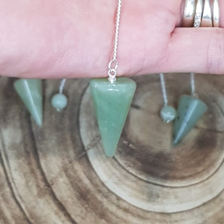 Jade Crystal Cone Pendulum - Image 6