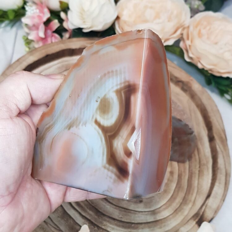 Red Agate Crystal Bookends Large With Druzy - Image 5