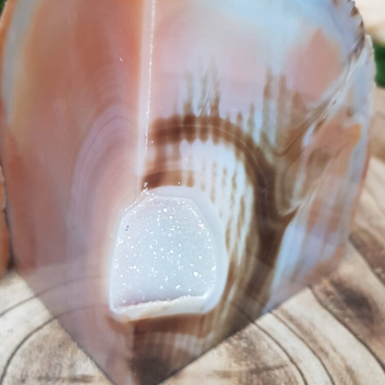 Red Agate Crystal Bookends Large With Druzy - Image 4